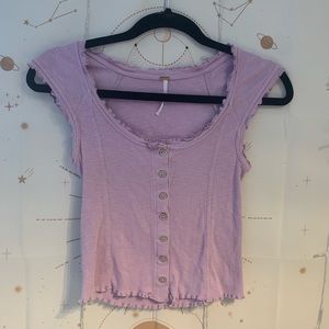 Super cute Free People lavender crop top💖